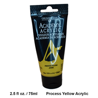 Acrylic Paint Process Yellow