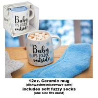 Baby It's Cold Mug Sock Set