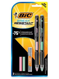 Bic Break Resist Mech Pencil 2Pk