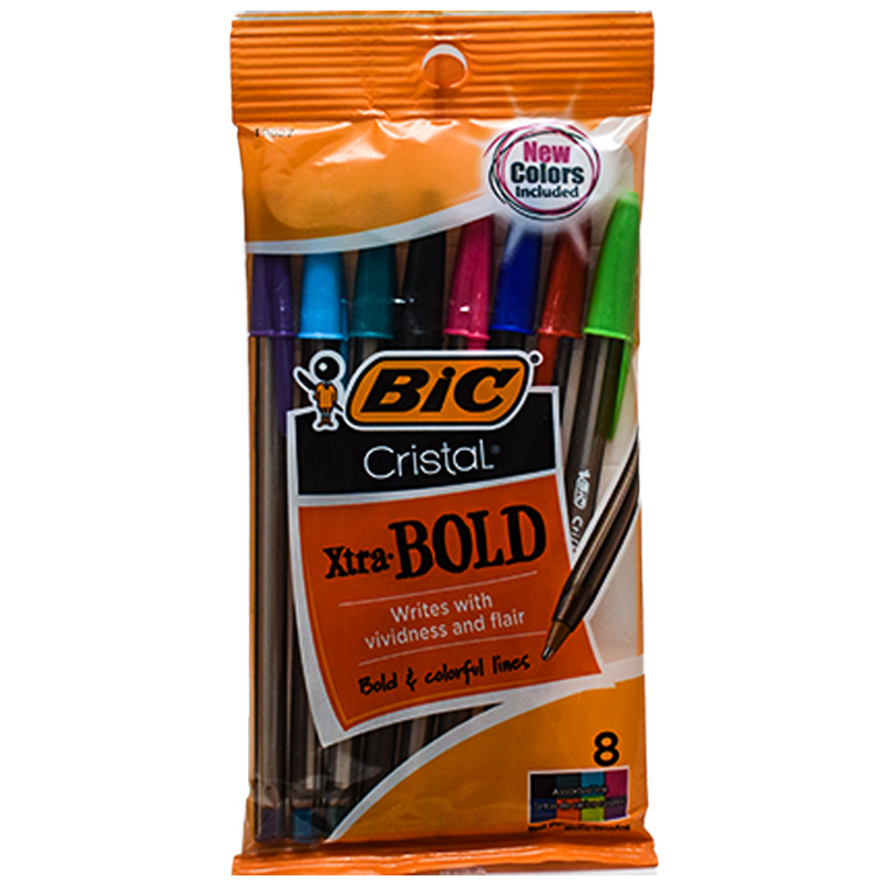 Bic XTRA Bold Asst Ink 8pk (SKU 10292310102)