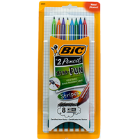 Bic XTRA Fun Stripes Pencil 8pk