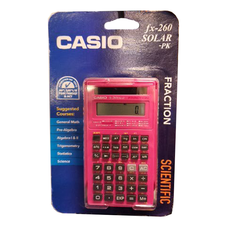 Cs-Fx260 Solar Calculator Pink