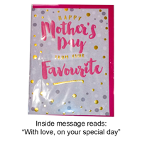 Greeting Card Mothers Day - Favorite