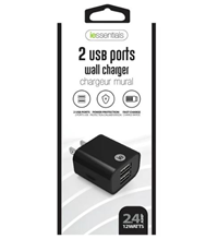 Iessentials 2.4 Amp Dual Usb Charger - Wall