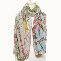 London Street Map Scarf