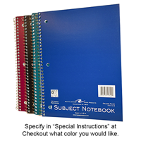 Notebook Roarying Spgs Asst 8X10 1 Subject