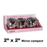 Pink Ribbon Mirror Compact