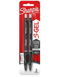 Sharpie S Gel .7Mm Blk 2Pk