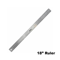 Stainless Steel Ruler 18 In