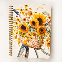 Sunflower Bike Medium Notebook