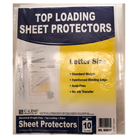 Top Loading Sheet Protectors 10Pk